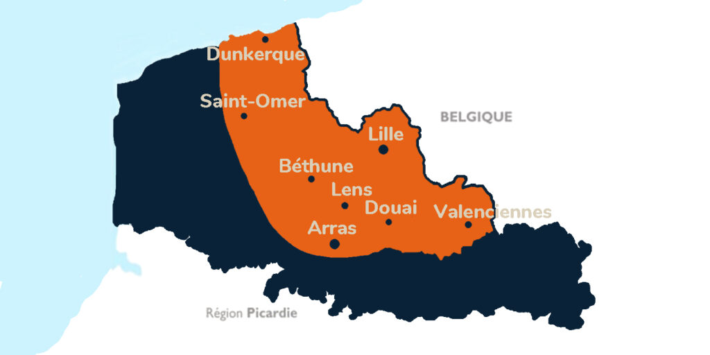 Zone d'intervention ASKALI dans le nord pas de calais Lille Dunkerque Arras Valenciennes St-omer Douai Béthune